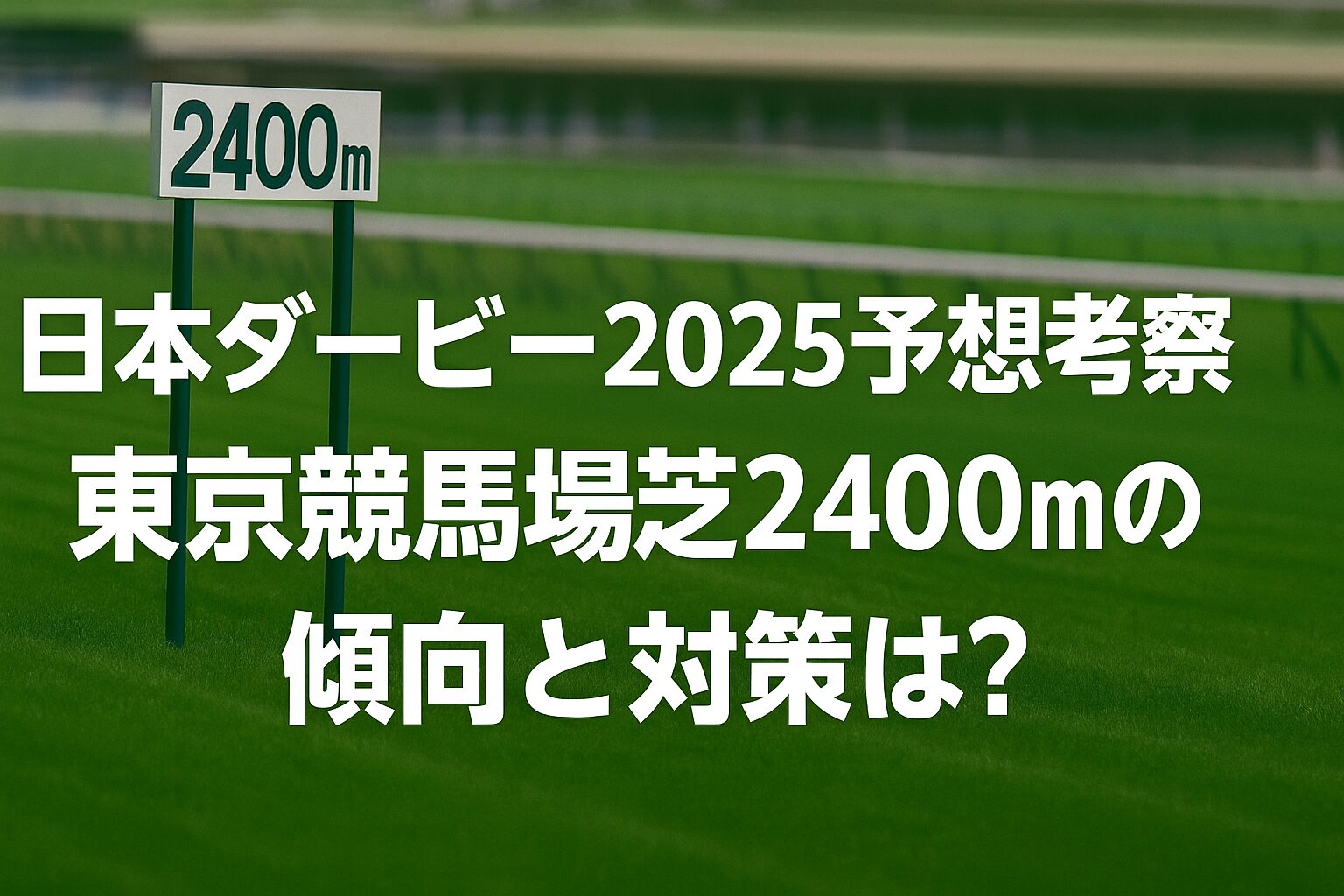 日本ダービー2025　予想　東京芝2400m